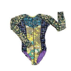 Maaji Designer Swimsuit Reversible Leotard Size 2